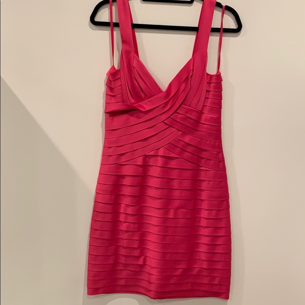 BCBG pink bodycon dress